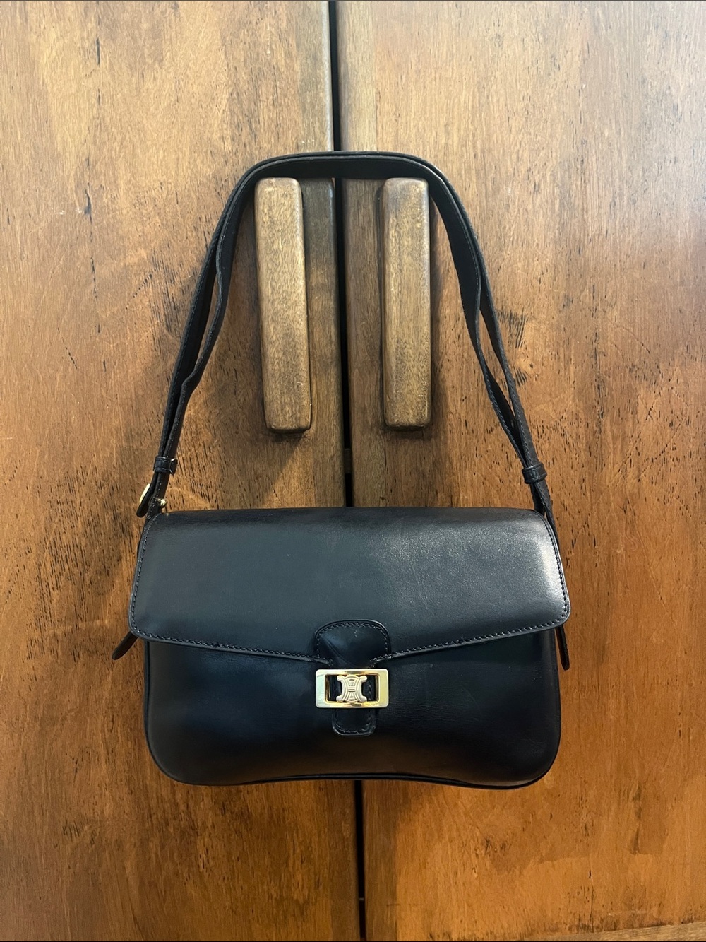 Celine Authentic Vintage teen triomphe box bag convertible carry